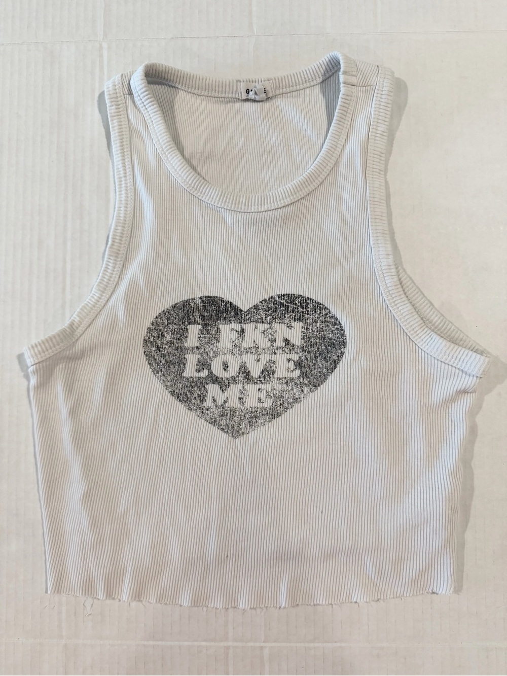 Garage “I FKN Love Me” Heart Tank 🖤✨